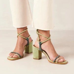 Alohas Grace Bicolor Green Sandal - EUR 39